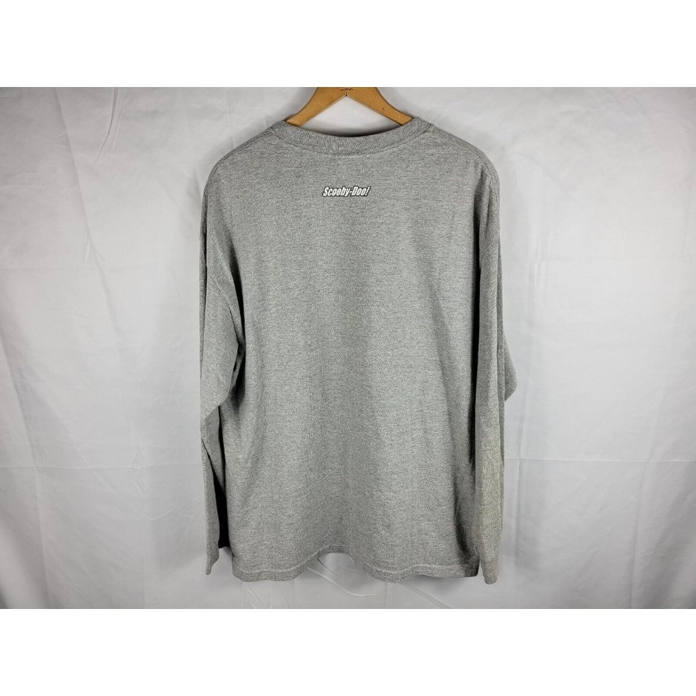Scooby Doo Shaggy Vintage Cartoon TV Promo Long Sleeve T Shirt Size XL Gray - Picture 6 of 7
